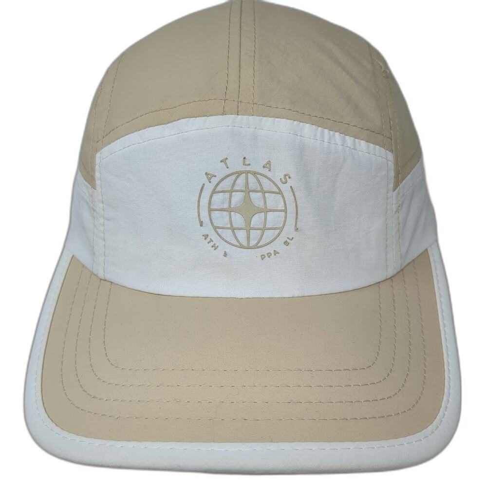 Cotton On 5 Panel Brown One Size Hat Atlas Athl Apparel Nylon Strapback Buckle